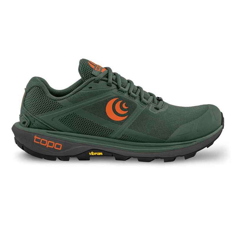 Topo Men's Terraventure 4 Trail Running Shoes (Green/ Orange)