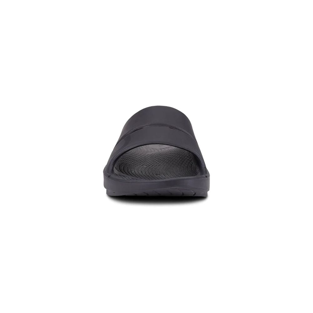 Oofos Unisex's OOahh Sport Sandal (Matte Black) - Cam2