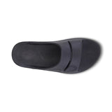 Oofos Unisex's OOahh Sport Sandal (Matte Black) - Cam2