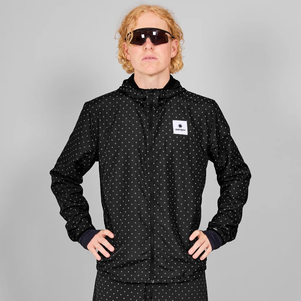 SAYSKY Men's Reflective Polka Blaze Jacket