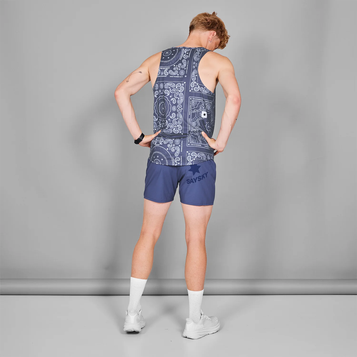 SAYSKY Men's Paisley Combat Singlet (1020)