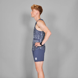 SAYSKY Men's Paisley Combat Singlet (1020)