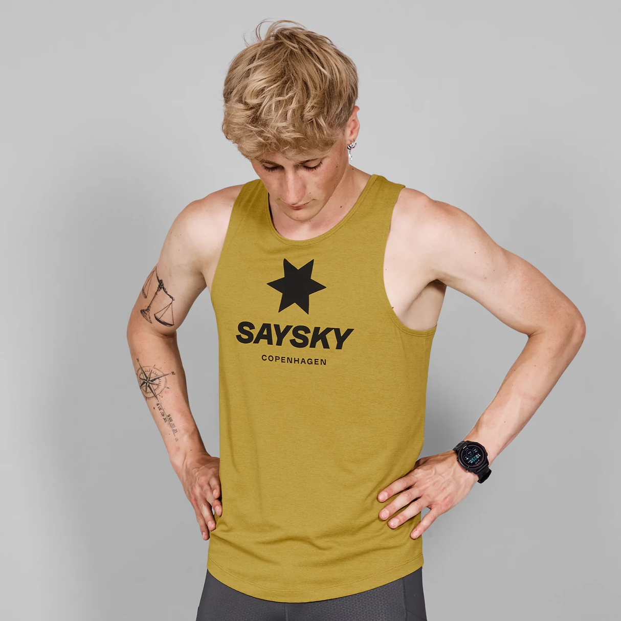 SAYSKY Men's Logo Combat Singlet (4006)