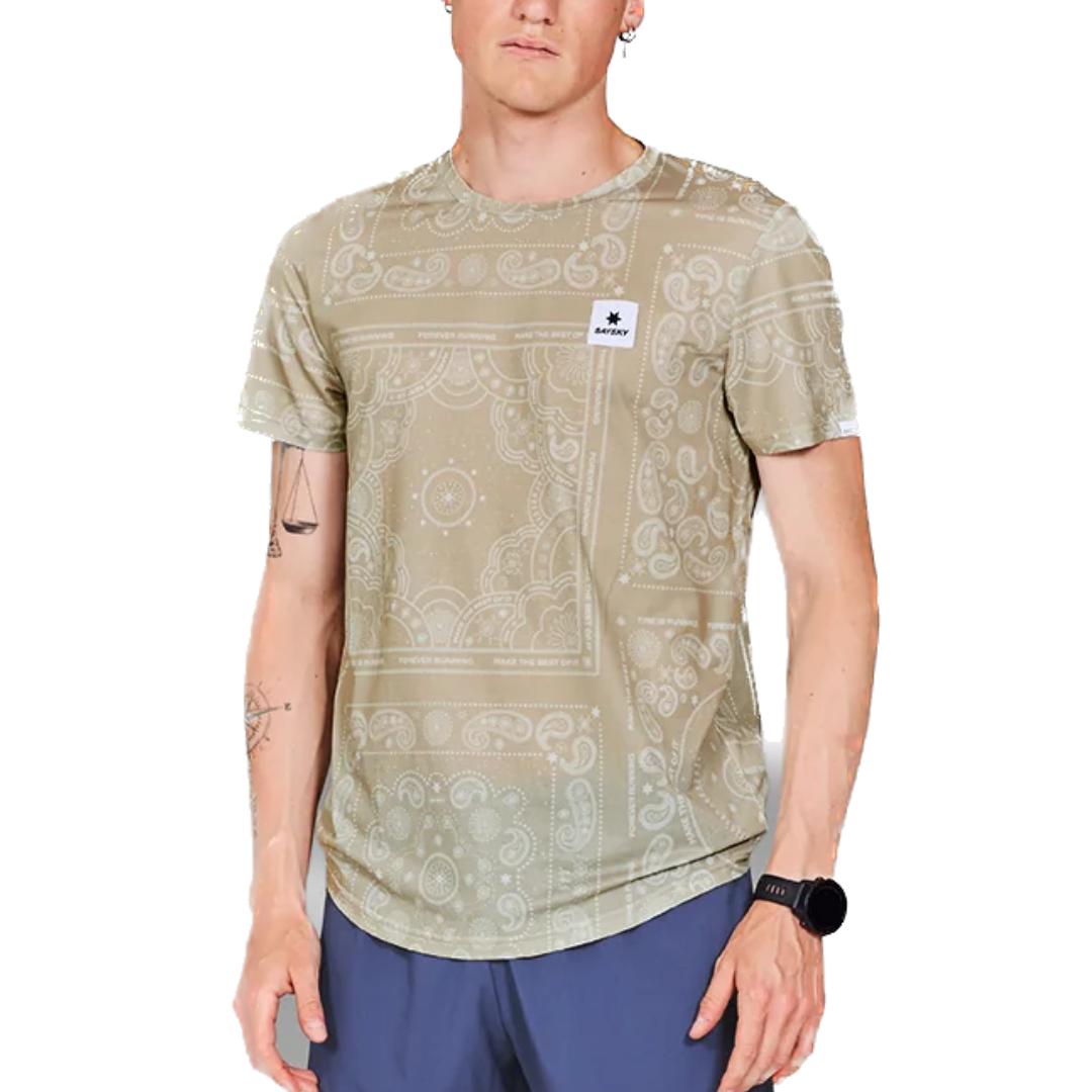 SAYSKY Men's Paisley Combat T-shirt (1021)