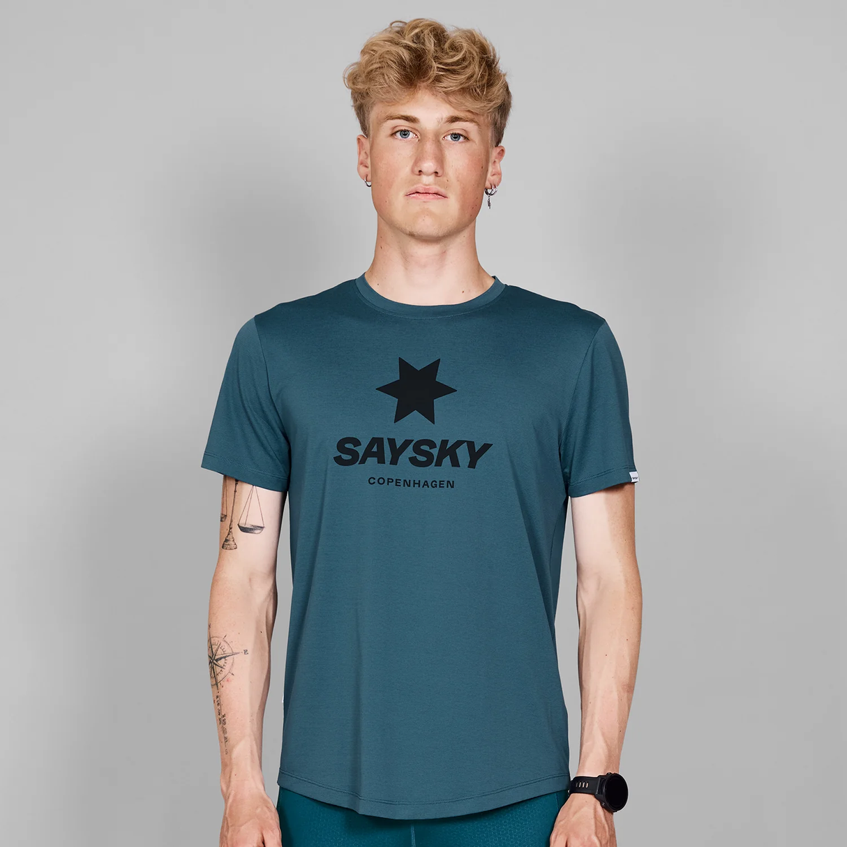 SAYSKY Men's Logo Combat T-shirt