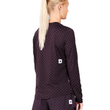 SAYSKY Women's Reflective Polka Pace Long Sleeve