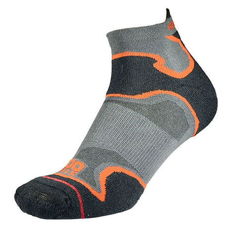 1000 Mile Men's Fusion Socklet (Black Orange) - Cam2