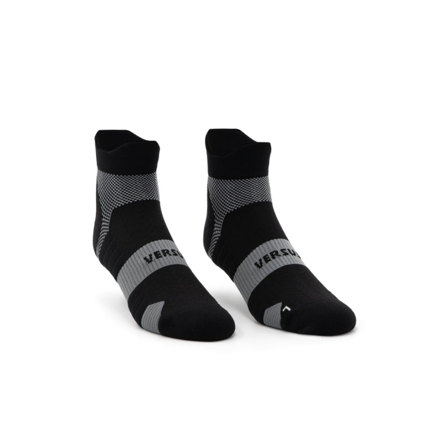 Versus Midnight Black Running Ankle Socks