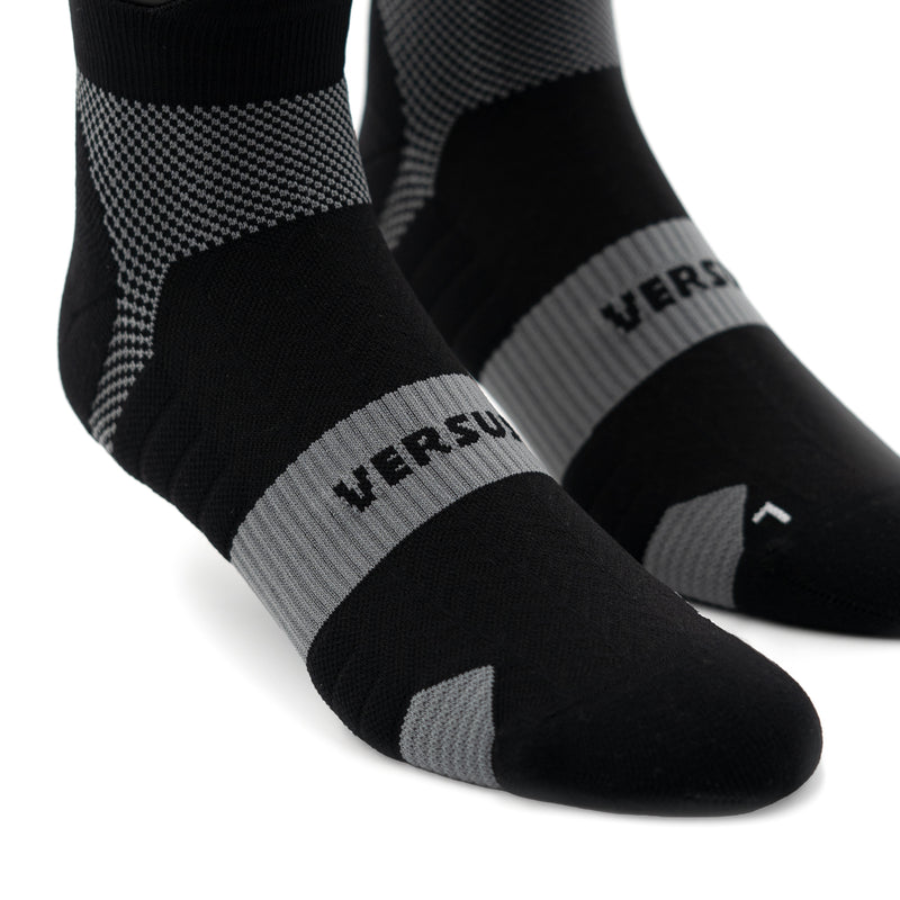 Versus Midnight Black Running Ankle Socks