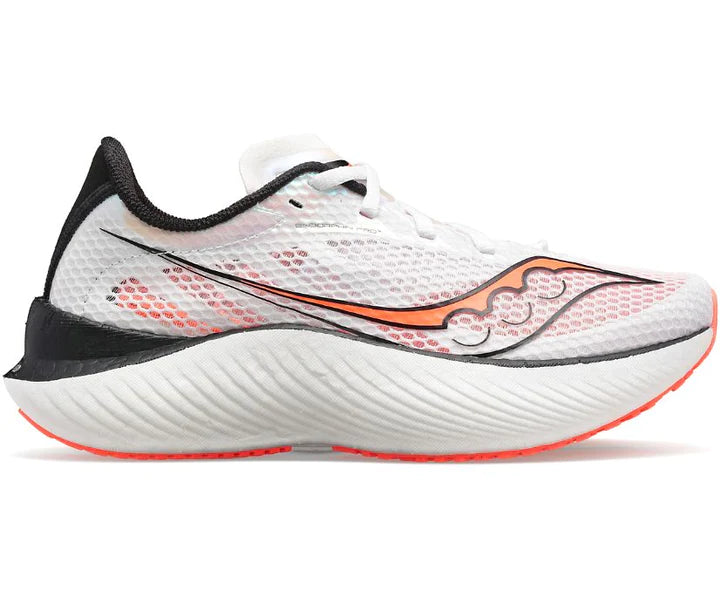 Saucony Women's Endorphin Pro 3 Running Shoes (White/Black/Vizi Red)