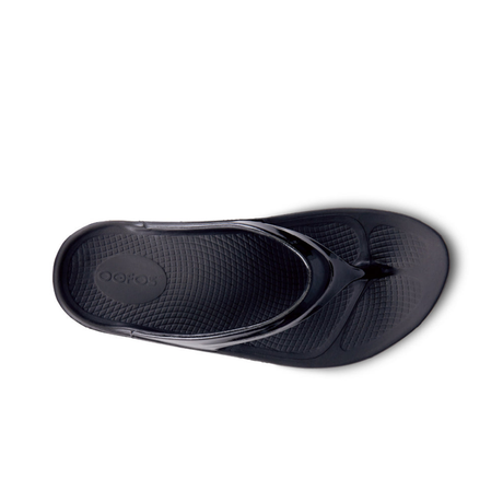 Oofos - Oofos Women's OOlala Black Sandal (OF1400) - Cam2 