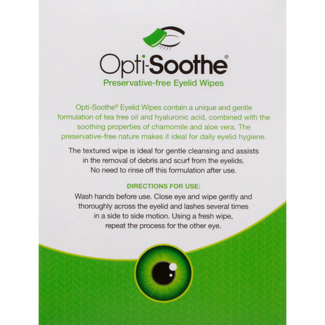 Opti-Soothe - Opti-Soothe Preservative-free Eyelid Wipes (30pcs/box) - Cam2 