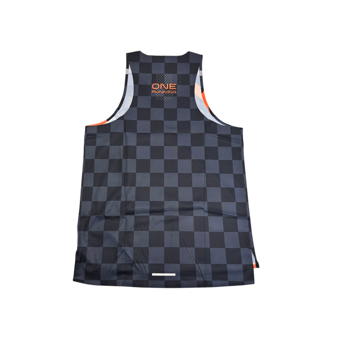 One Running Men's Victory Speed Tech Singlet Bell Lap