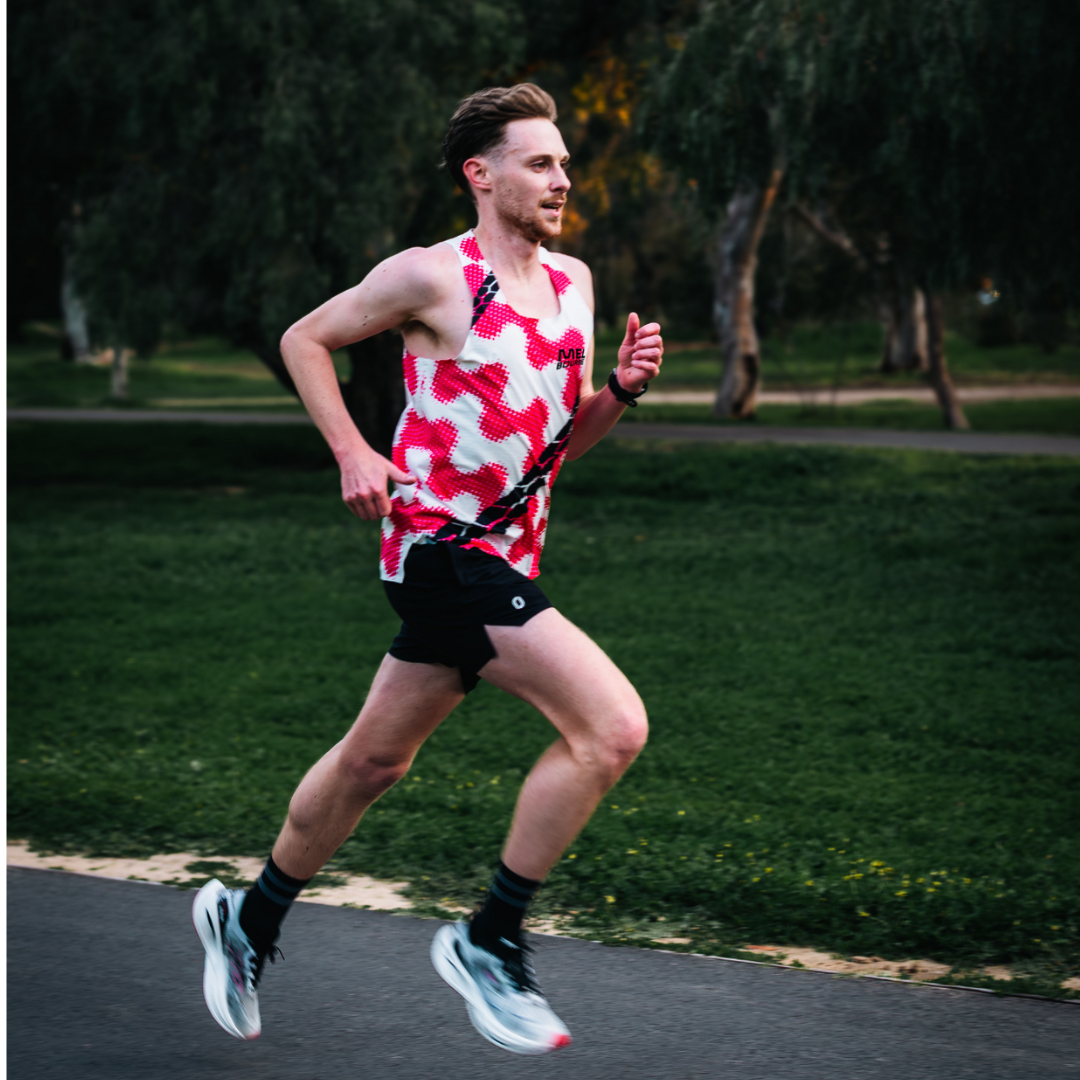One Running Men's Victory Speed Tech Singlet Limited Release Melbourne 2025