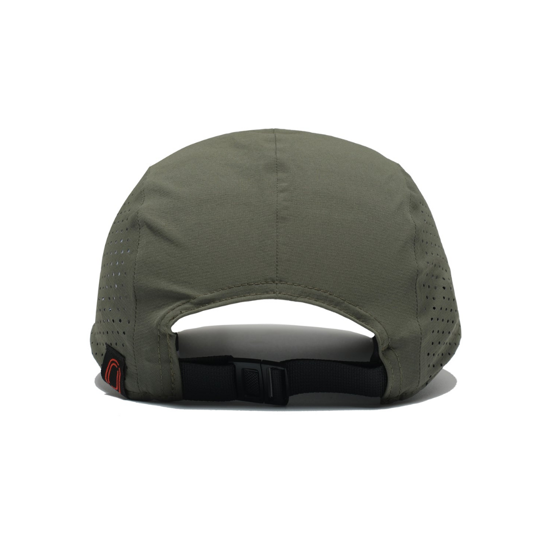 One Running - One Running Performance Running Hat (Olive) - Cam2 
