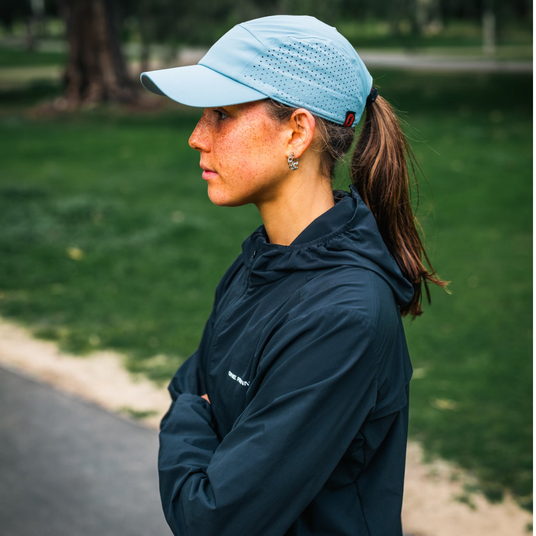 One Running - One Running Performance Running Hat (Stone Blue) - Cam2 