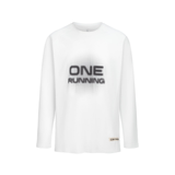 One Running Unisex's Victory Speed Tech Long Sleeve Shirt White Pixel
