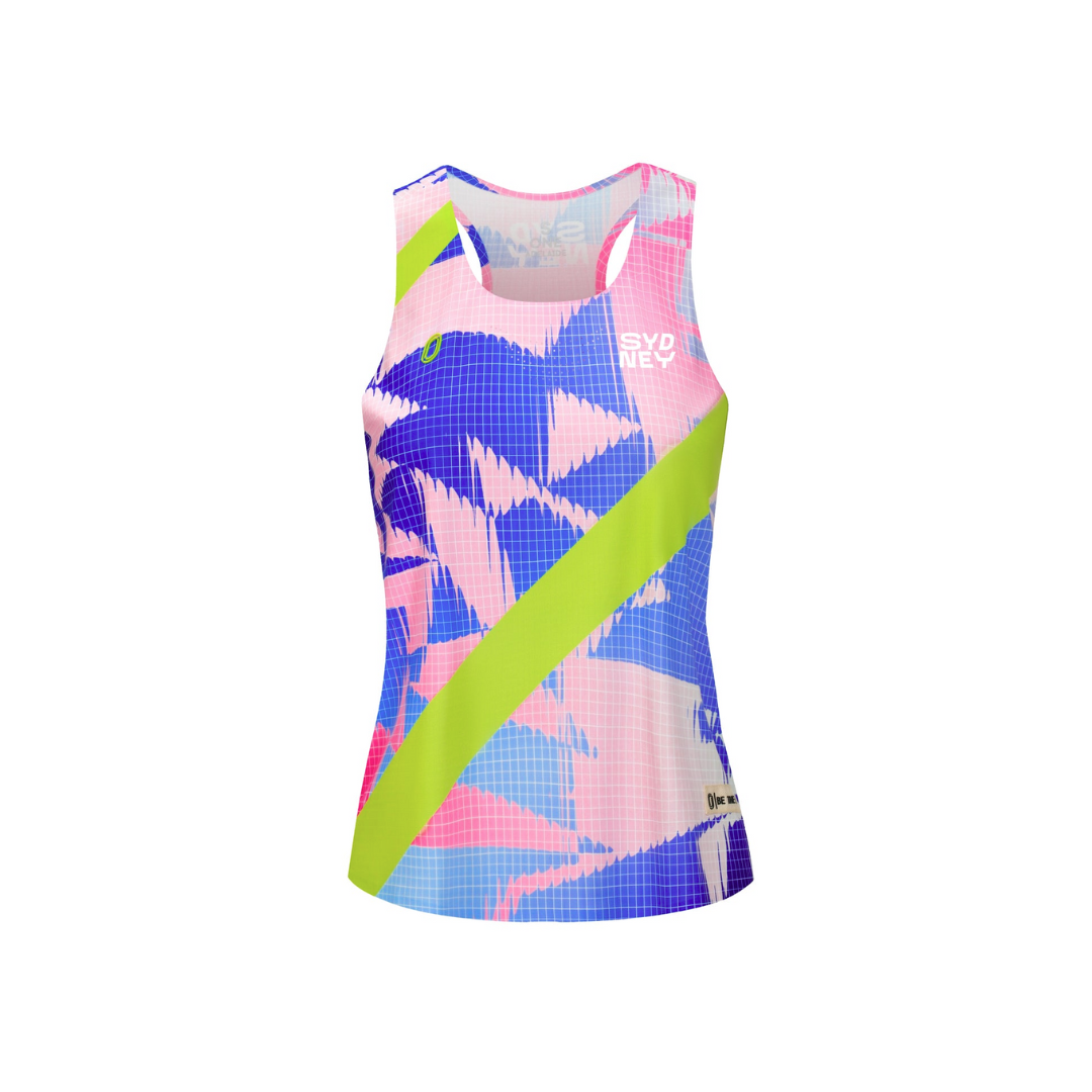 One Running Women's Victory Speed Tech Singlet Limited Release (Sydney Marathon 2025)