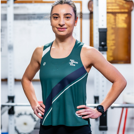 One Running - One Running Women's Victory Speed Tech Singlet (Heaps Good Runners) - Cam2 