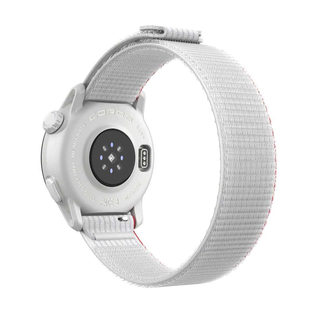 Coros Pace 3 Multisport Watch - Chalk (Nylon Band)