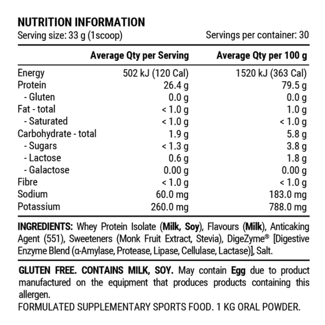 Pillar Performance Whey Protein Isolate Grass (Pouch)