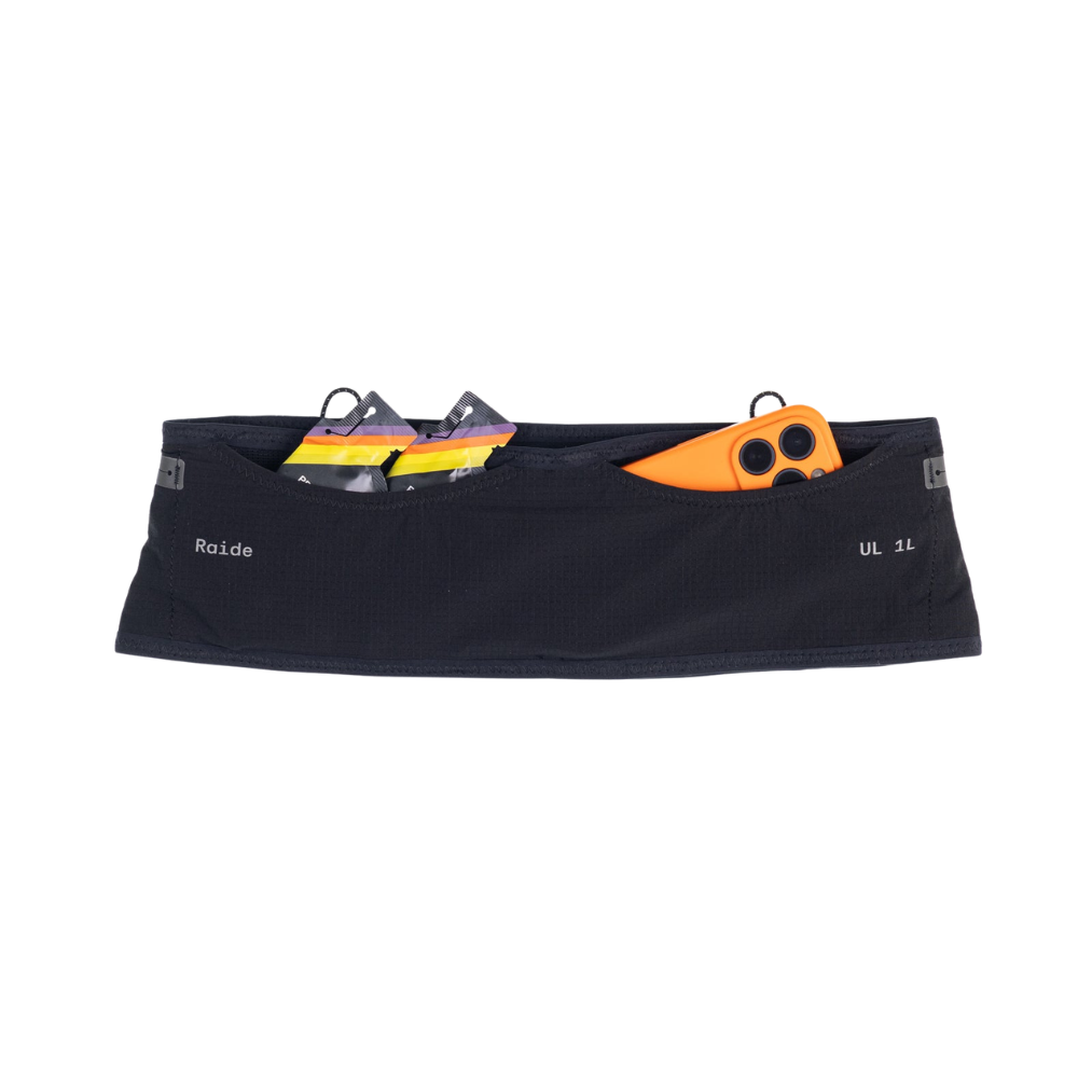 Raide UL 1L Running Belt (Black & Light Grey)