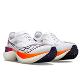 Saucony Women's Endorphin Elite Road Running Shoes (White/ Vizired) - Cam2