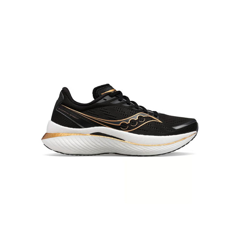 Saucony Men's Endorphin Speed 3 Road Running Shoes (Black/Goldstruck)