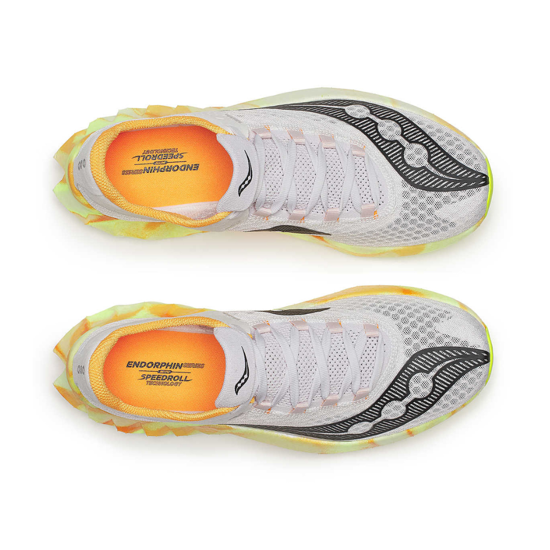 Saucony Men's Endorphin Pro 4 Road Ruuning Shoes (Fog/Peel)