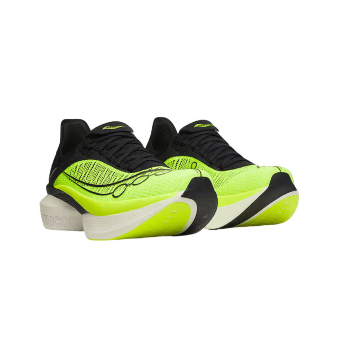 Saucony Unisex's Endorphin Elite 2 Road Running Shoes (Citron/ Black)