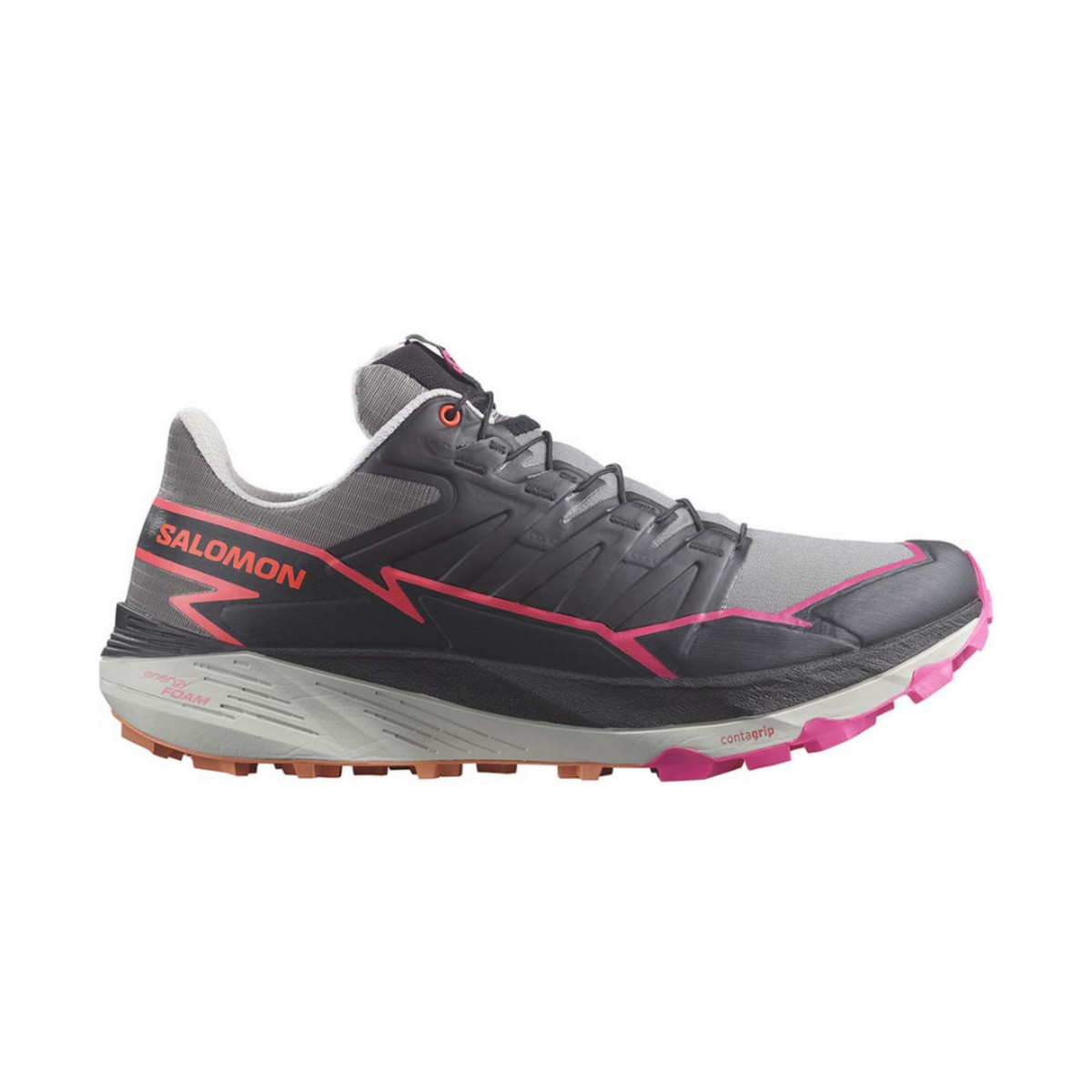 Salomon Thundercross Running Shoes Mens 10 Grey Pink Trail Hiking Sneaker 473826 Salomon Thundercross Running Shoes Mens 10 Grey Pink Trail  main image 2