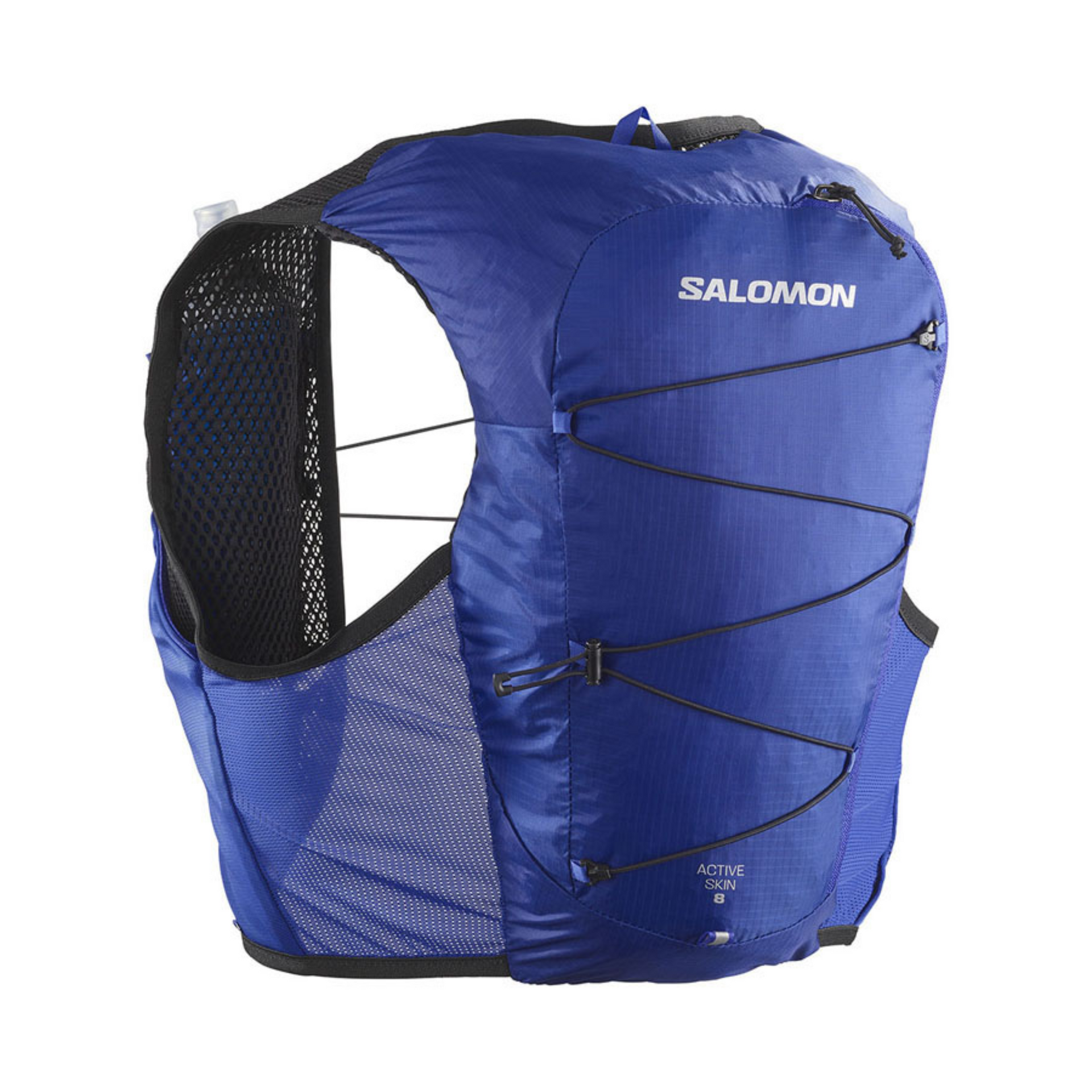 SALOMON Active Skin 8 軽量バックパック ボトル2本付き Salomon Active Skin 8 Set (Surf The Web/Black) – Cam2