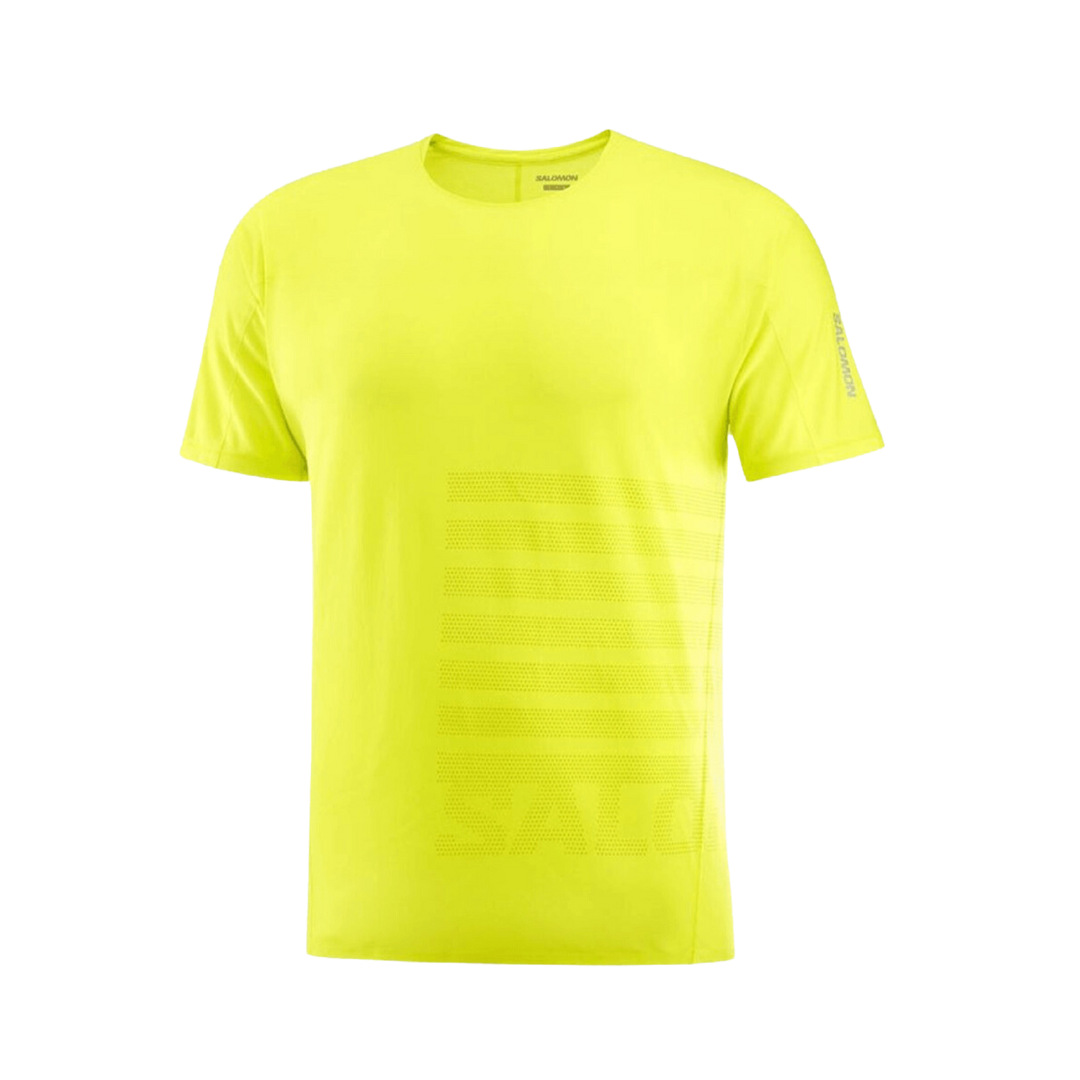 Salomon Men's Sense Aero Short Sleeve T-Shirt GFX Salomon Cam2