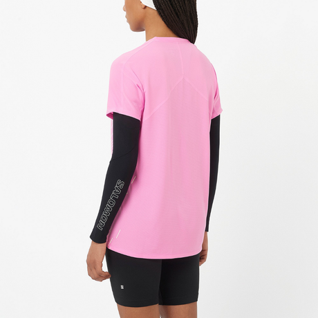 Salomon - Salomon Women's Sense Aero SS Tee GFX (LC2699000) - Cam2 