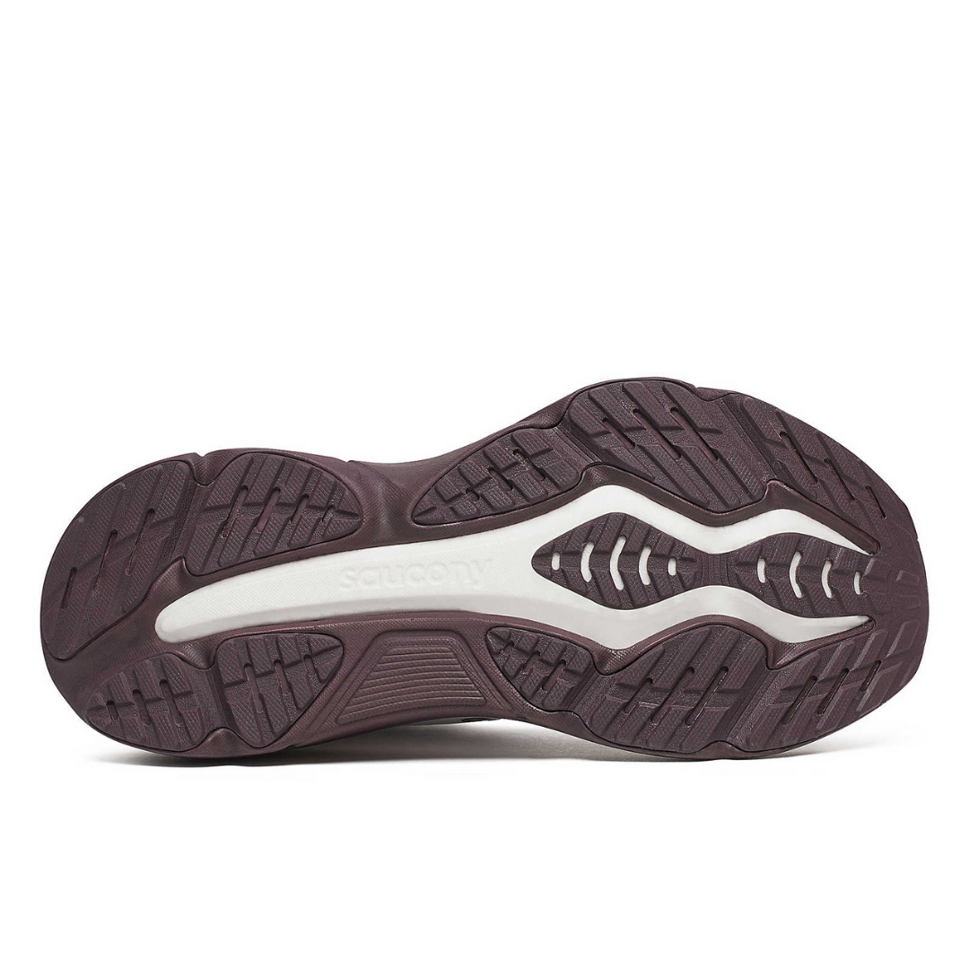 Saucony Men's Hurricane 25 Road Running Shoes (White/ Wine)