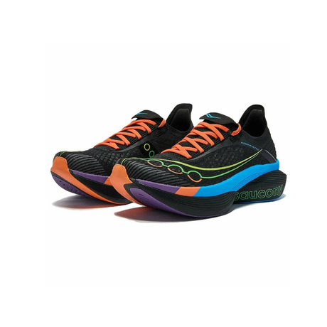 Saucony - Saucony Unisex's Endorphin Elite 2 Road Running Shoes (Black/ Vizi) - Cam2 