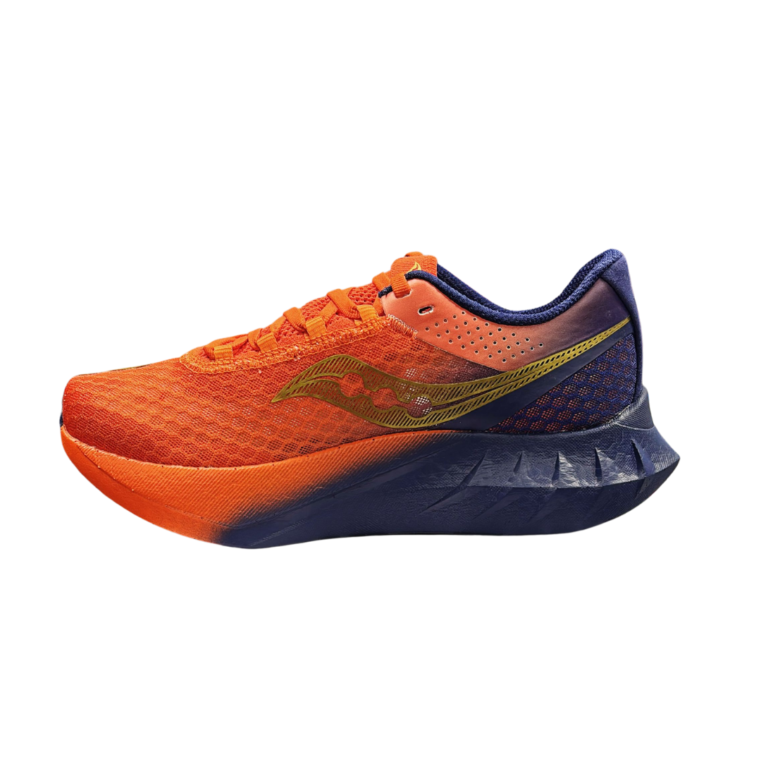Saucony Unisex's Endorphin Pro 4 Road Ruuning Shoes (Pepper/ Navy)