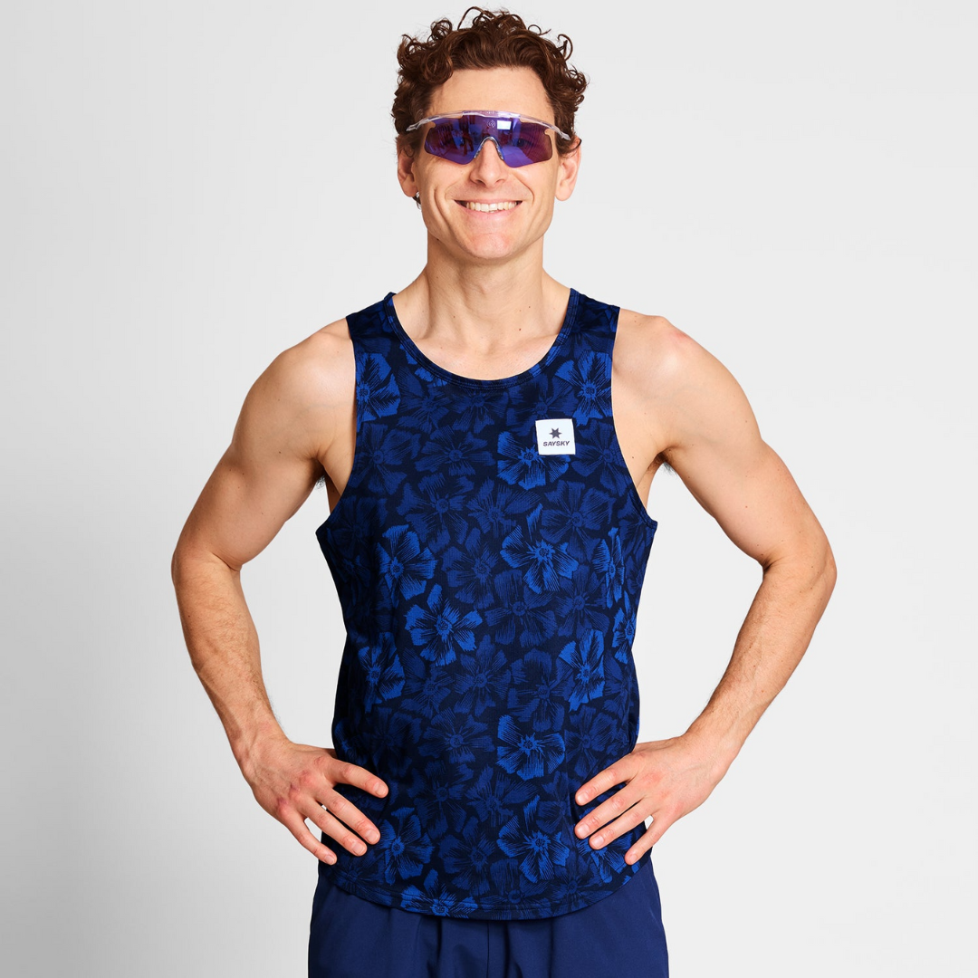 SAYSKY Men's Flower Combat Singlet
