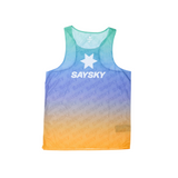 SAYSKY - SAYSKY Men's Drip Dye Flow Air Singlet - Cam2 