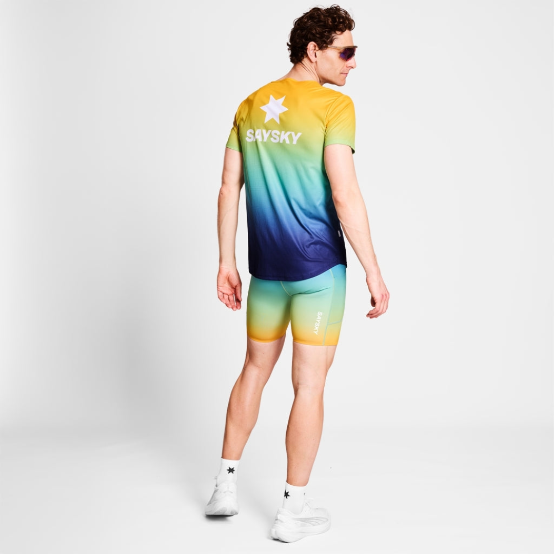SAYSKY - SAYSKY Men's Drip Dye Combat+ Short Tights 7" - Cam2 