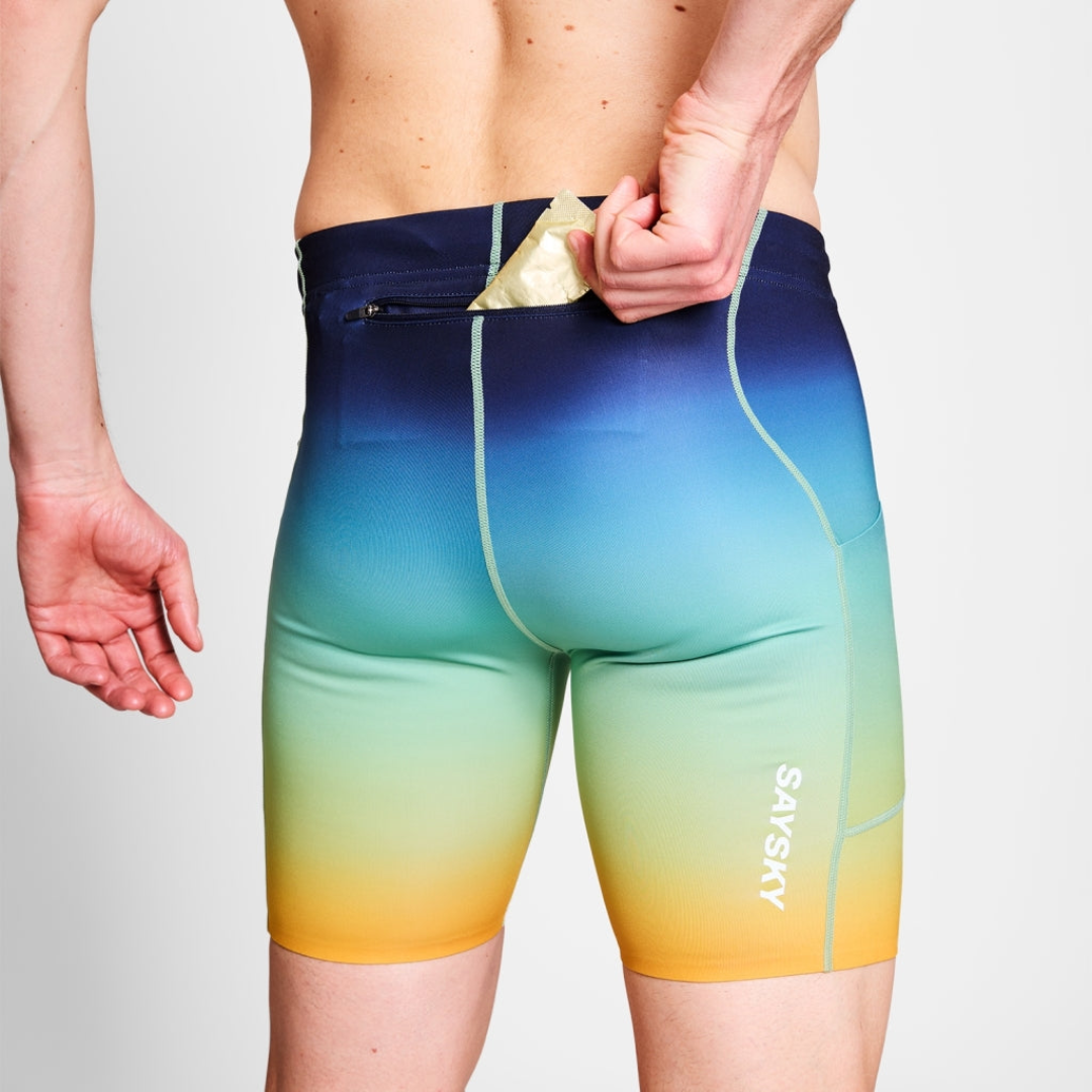 SAYSKY - SAYSKY Men's Drip Dye Combat+ Short Tights 7" - Cam2 
