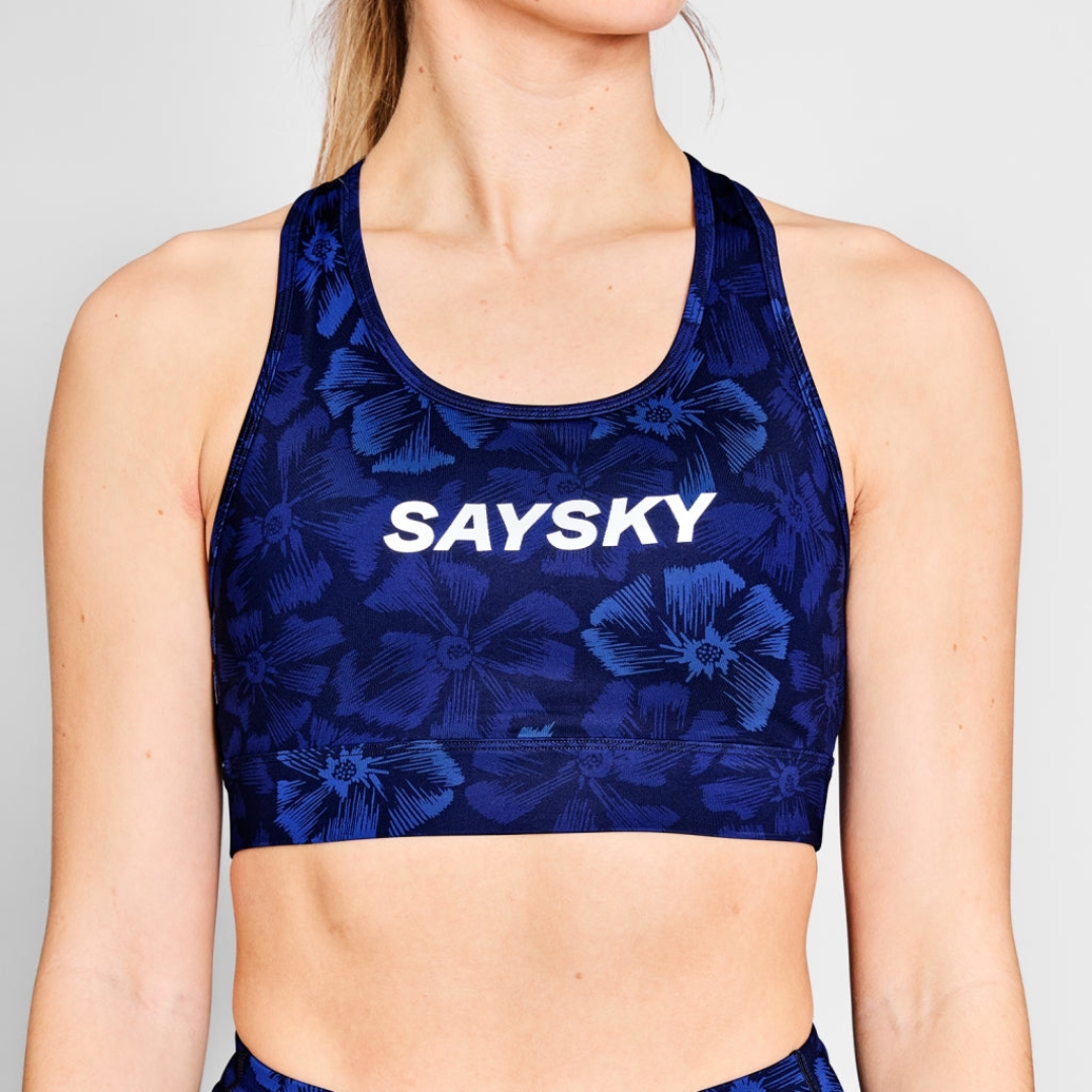 SAYSKY Women's Flower Combat Sports Bra