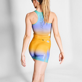 SAYSKY Women's Drip Dye Combat Crop Top