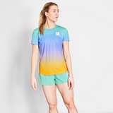 SAYSKY Women's Drip Dye Flow T-Shirt