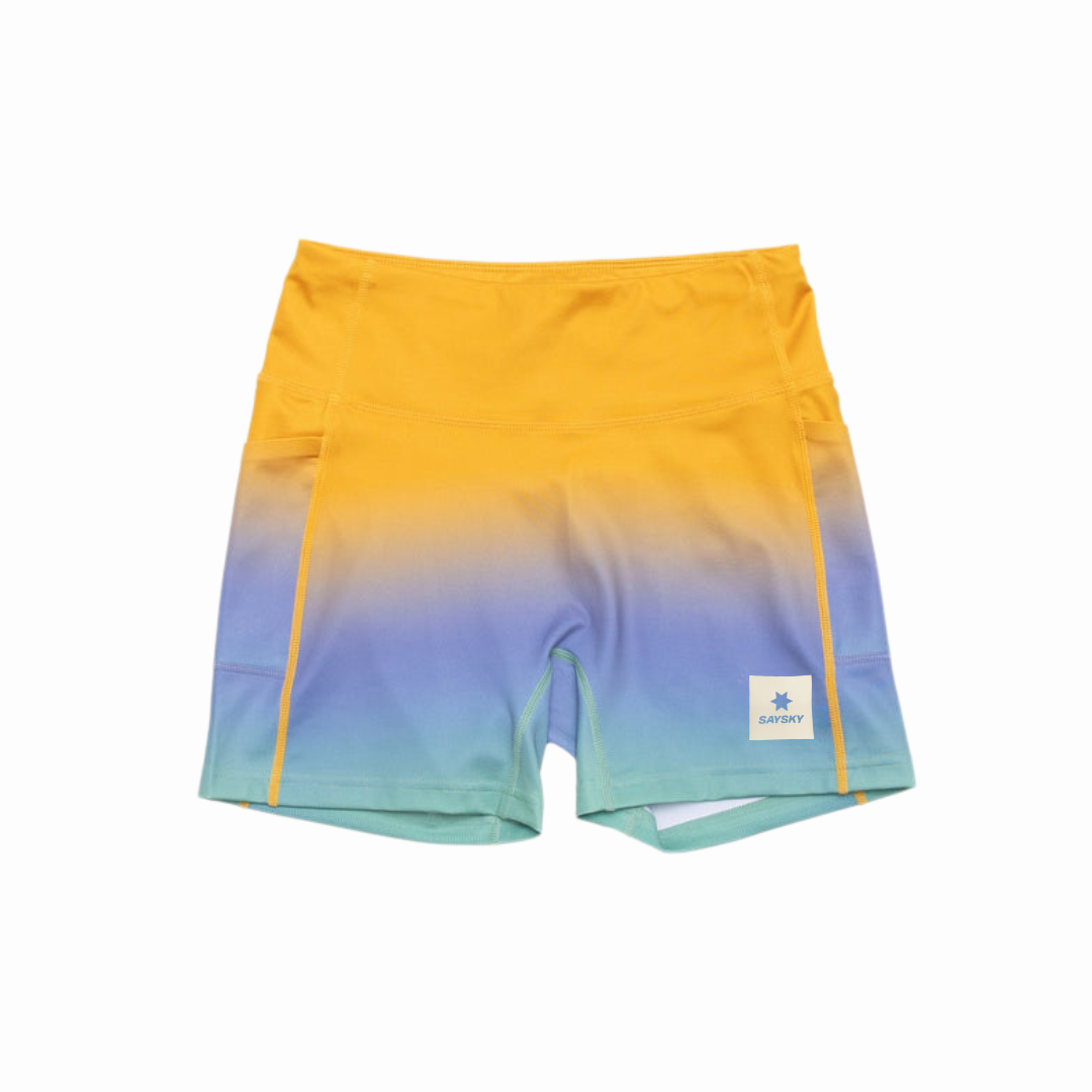 SAYSKY Women's Drip Dye Combat+ Short Tights 4"