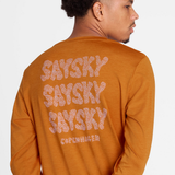 SAYSKY Men's Refective Logo Pace Long Sleeve