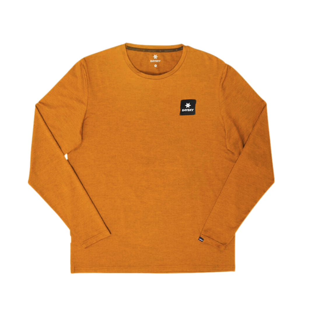 SAYSKY Men's Refective Logo Pace Long Sleeve