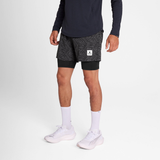 SAYSKY Men's Reflective Pace 2 in 1 Shorts 5''