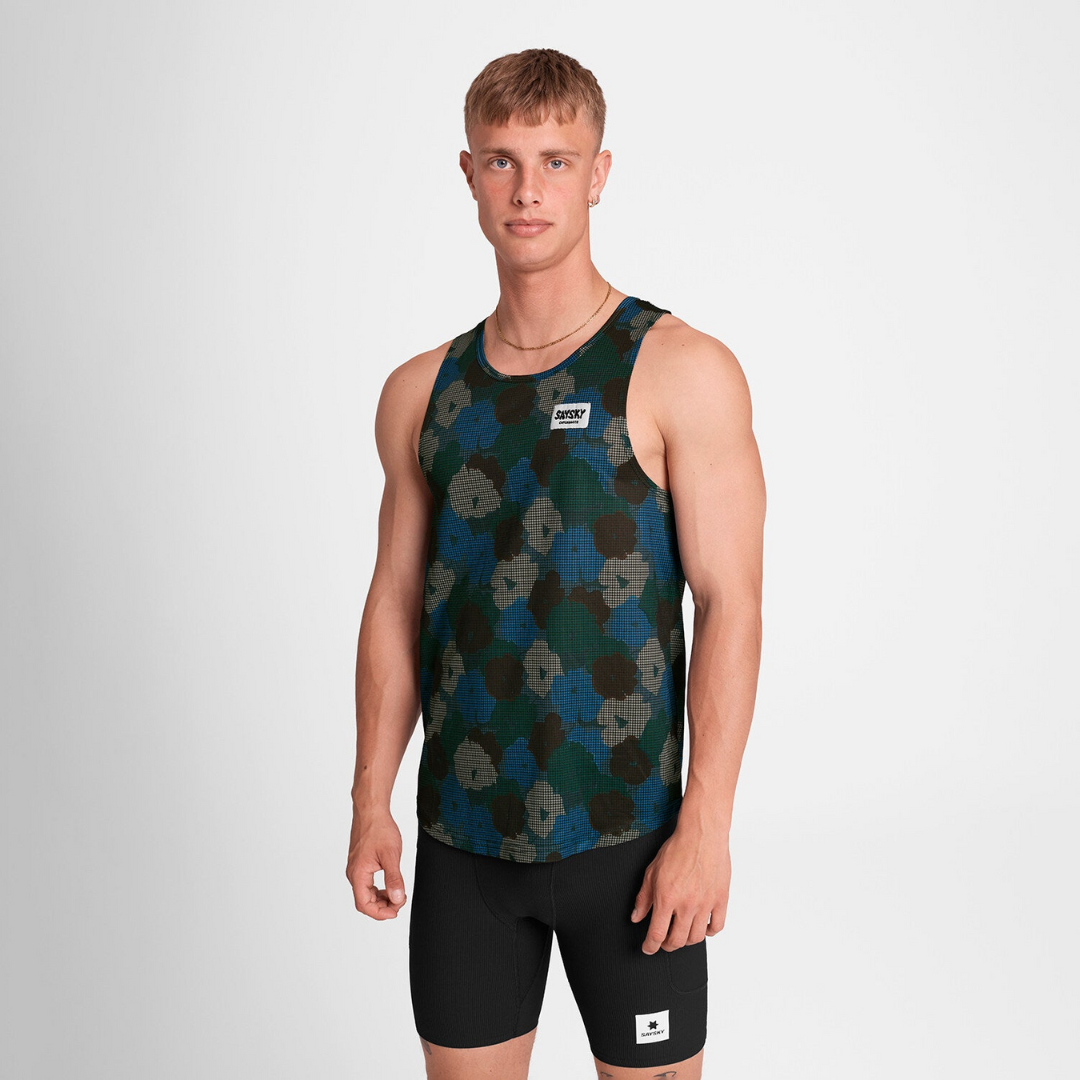 SAYSKY Men's Flower Combat Singlet