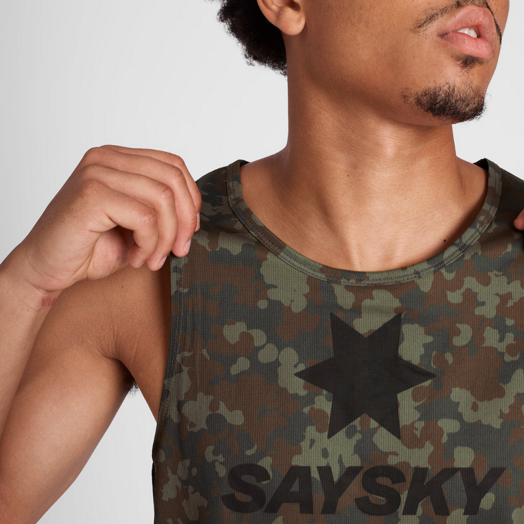 SAYSKY Men's Camo Combat Singlet